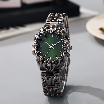 ⌚ LIMITED-TIME 50% OFF! ✨ Creative Claw-Shaped Quartz Watch for Men – Red Dial, Sculptural Bracelet, Statement Style 🔥