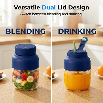 🎉 2026 Sale — Over 82,000 Sold! 🥤 High-Capacity Cordless Juicer Cup – 1300ml Turbo Blender with 6-Blade Vortex 🌀