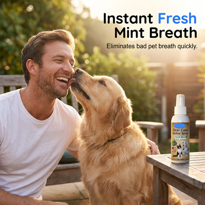 🎉 2026 Sale — Over 52,000 Sold! 🐶 No-Brush Pet Dental Spray – Instant Fresh Breath & Plaque Control 🐱