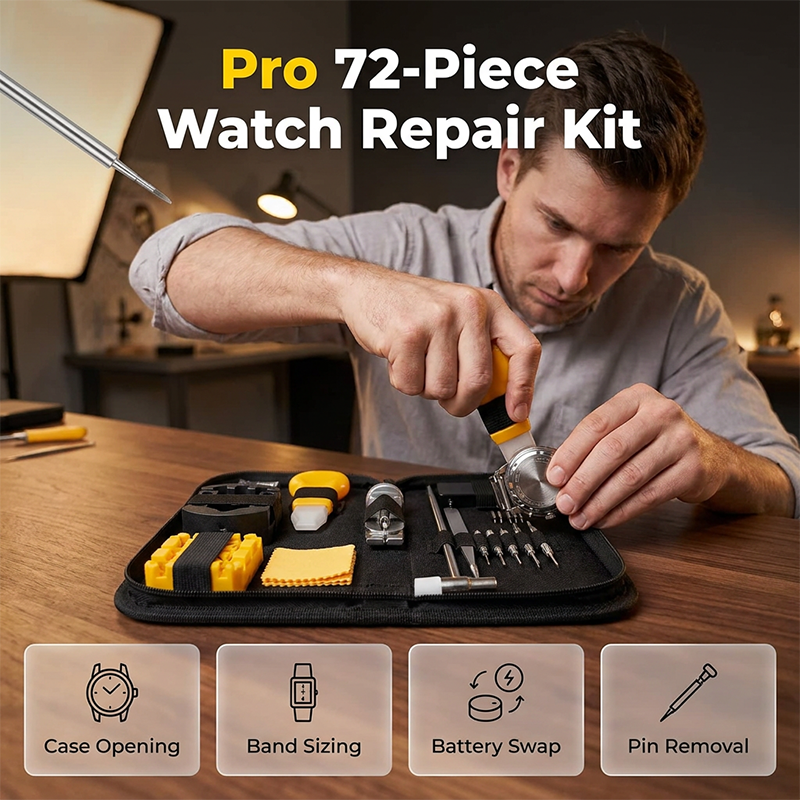 ⌚ LIMITED-TIME 50% OFF! 💥 72‑Piece Watch Repair Tool Kit – Handy, Precise, Home‑Friendly ✨