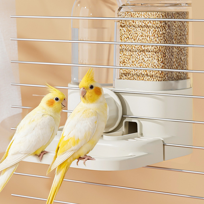 🎉 2026 Sale — Over 32,000 Sold! 🐦 2-in-1 Automatic Bird Feeder and Waterer for Cage – Space-Saving Design 💧