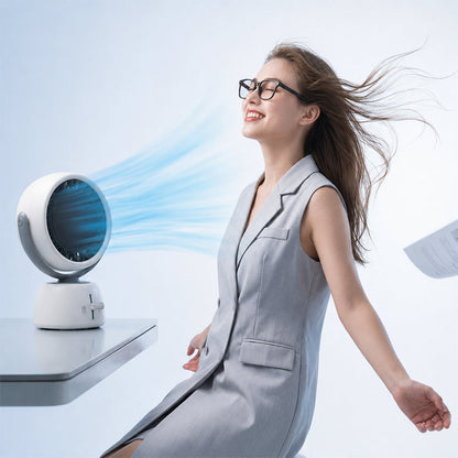🎉 2026 Sale — Over 37,000 Sold! 🌀 Smart Face Tracking Desktop Fan – 120° Wide Oscillation 🌬️
