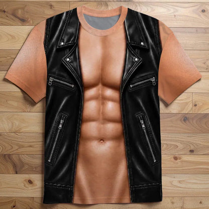 📢📢 50% off!! ⏰Funny men's T-shirt with muscle print