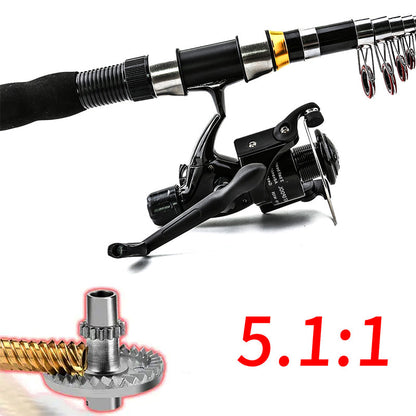 🎣 LIMITED‑TIME 50% OFF! ⚡Complete Travel Fishing Gear Set & Carrying Bag – Telescopic Fiberglass Rod, Full Accessories ✨