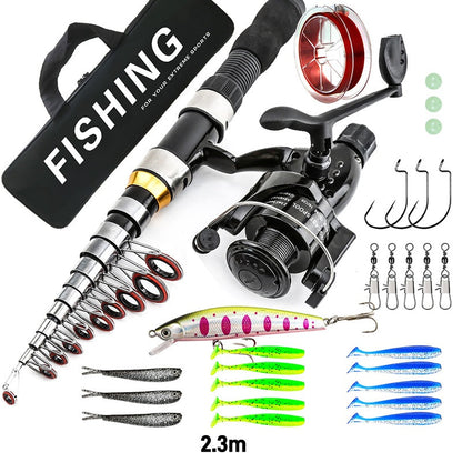 🎣 LIMITED‑TIME 50% OFF! ⚡Complete Travel Fishing Gear Set & Carrying Bag – Telescopic Fiberglass Rod, Full Accessories ✨