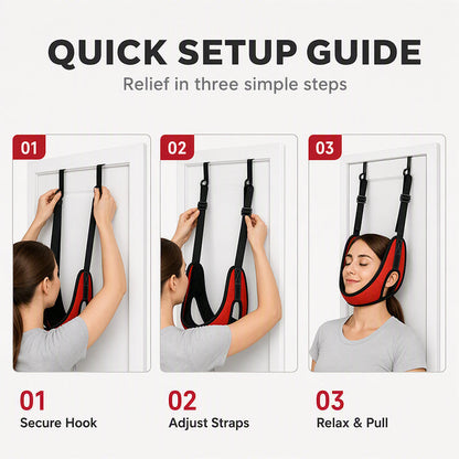 🧘 LIMITED‑TIME 50% OFF! 💆 Over Door Cervical Traction Device for Neck Pain Relief – Easy Setup, Gentle Relief, Home‑Friendly ✨