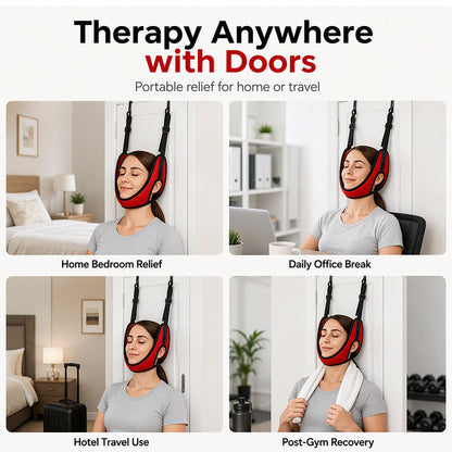 🧘 LIMITED‑TIME 50% OFF! 💆 Over Door Cervical Traction Device for Neck Pain Relief – Easy Setup, Gentle Relief, Home‑Friendly ✨