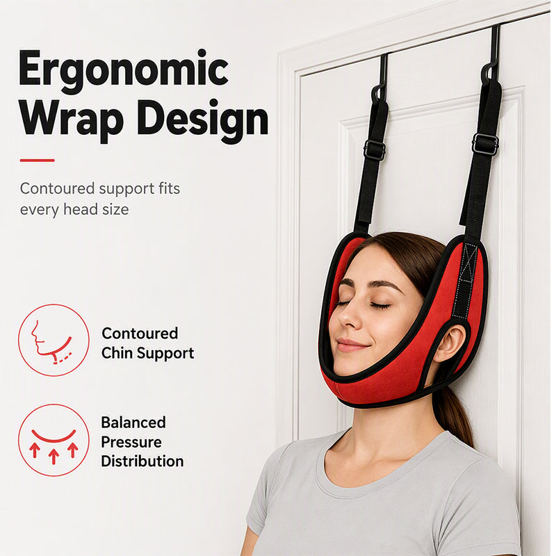 🧘 LIMITED‑TIME 50% OFF! 💆 Over Door Cervical Traction Device for Neck Pain Relief – Easy Setup, Gentle Relief, Home‑Friendly ✨