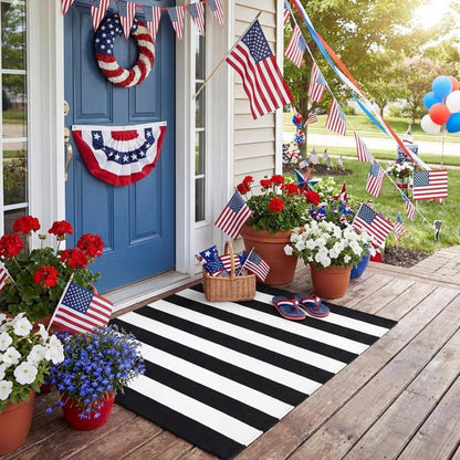 🚪 LIMITED‑TIME 50% OFF! ✨ Simple Striped Non‑Slip Door Mat – Stain‑Resistant, Durable, Multi‑Size ✨