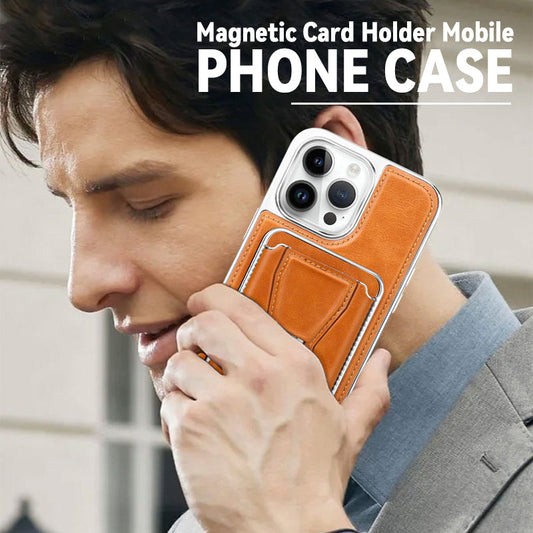 Multifunktionell korthållare Magnetisk Hållare Mobiltelefonfodral