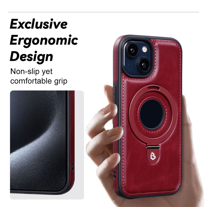 Magnetisk läderhållare Mobiltelefonfodral